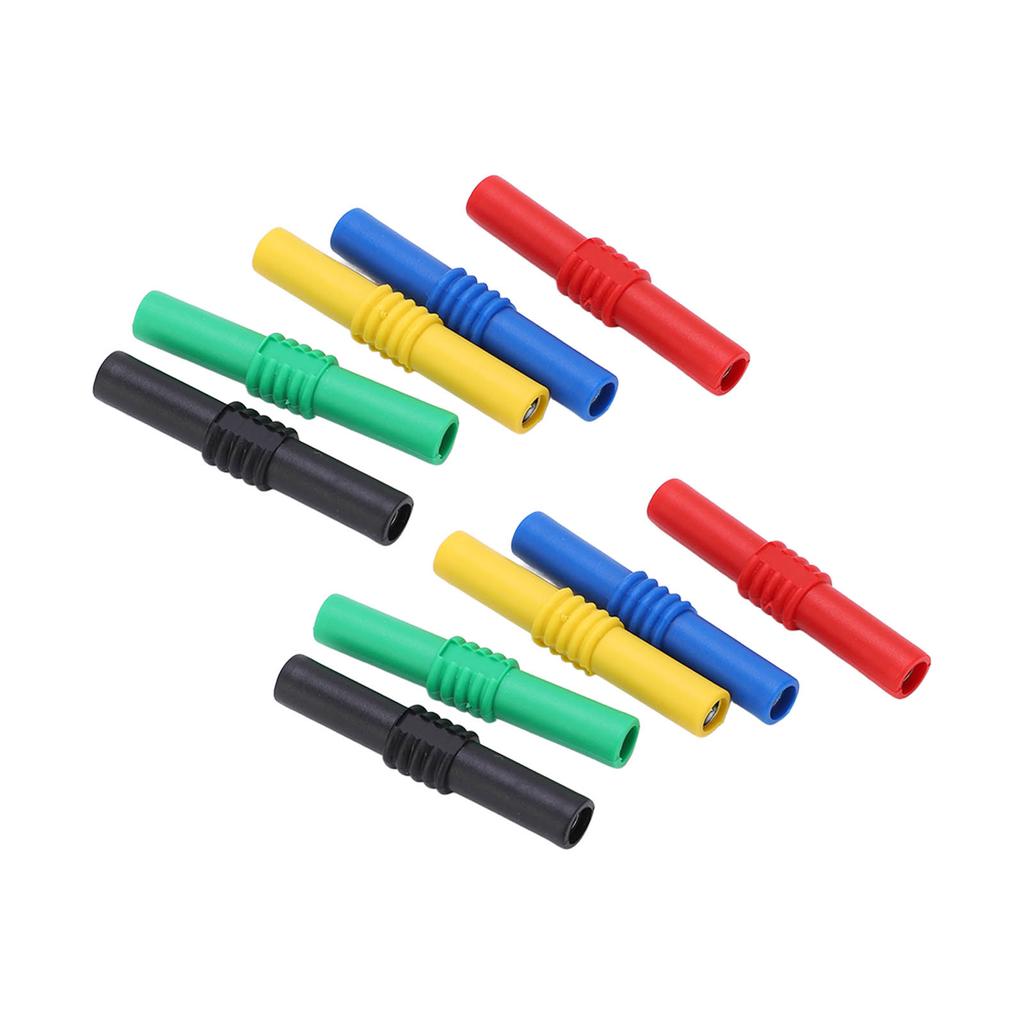 4mm Insulated Banana Coupler Female To Female 5 Colors Banana Plug Socket Adapter for Inverters Industrial Equipment