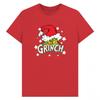 The Grinch Unisex Adult Santa Hat Stars T-Shirt