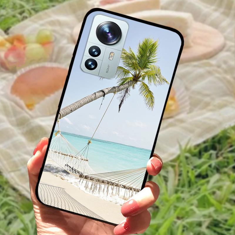For Xiaomi Mi 12 Case 12X 12S Soft Silicone Cartoon Painted Phone Cover For Xiaomi 12 Pro Case 12S PRO Shockproof Coques Bumper