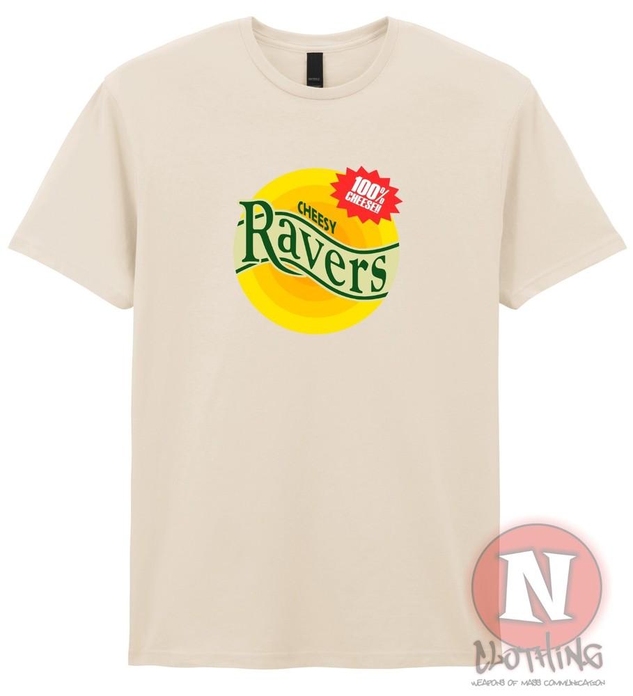 Cheesy Ravers TShirt Early 90s M25 Rave Dance Music Edm Fantazia Heavy Tee S