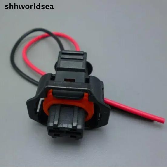 

shhworldsea 2pin 3.5mm Fuel Injector Plug 1928403698 Automotive Male and Female Waterproof Connector 936059-1 1pcs female A