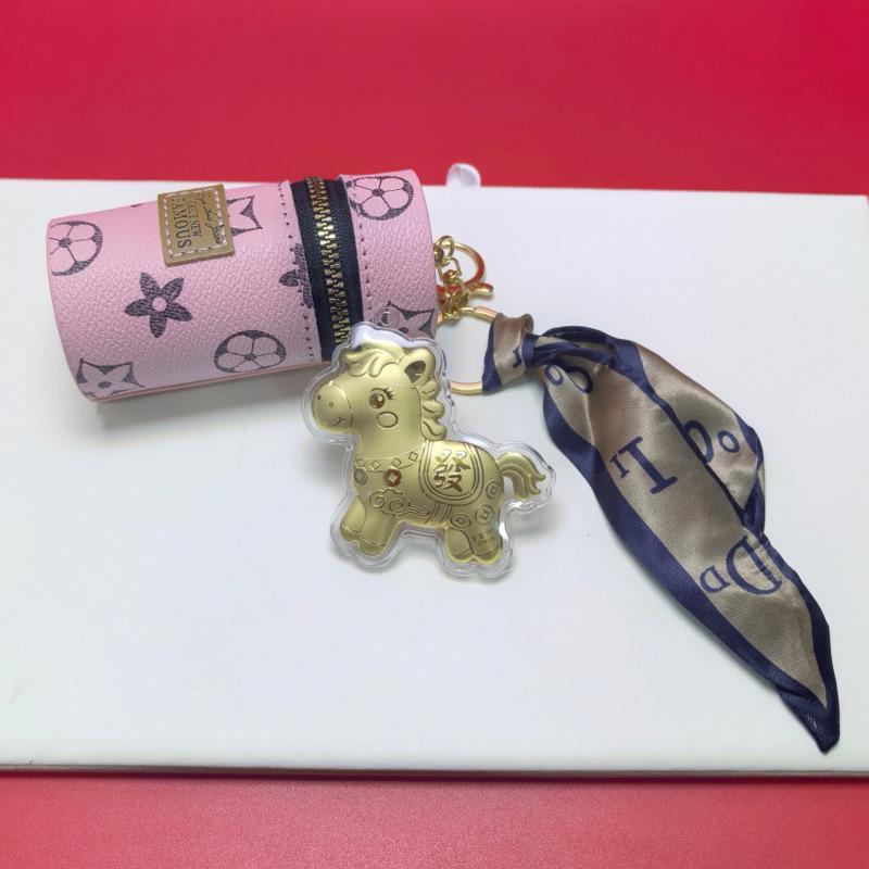 999 Pure Gold Red Envelope Money Charm and Car Keychain