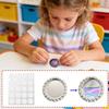 20pcs 3D Convex Stick on Gems Clear Resin Craft Stickers Self Adhesive Decorative Jewels for Notebook Journal Phone Card