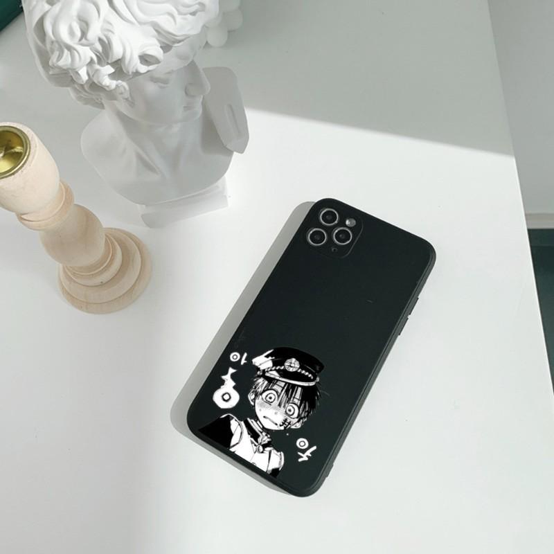 Cute H-HaNako Kun Phone Case For IPhone 11 12 13 Pro Max X XR XS Max 6 6S 7 8 Plus SE 2022 Liquid Square Color Phone Cover