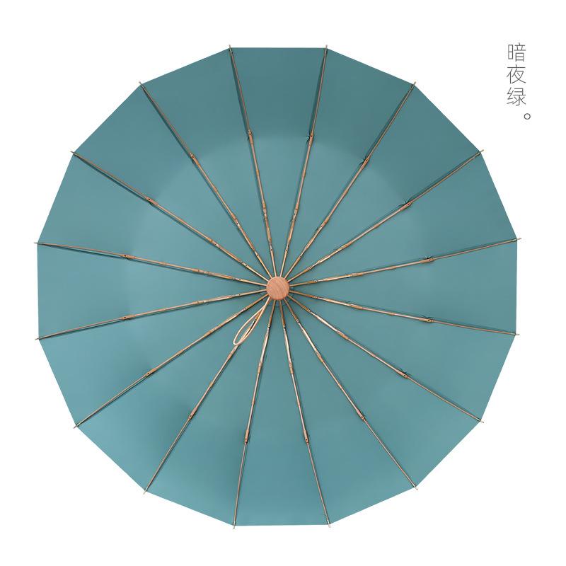 

2025 new 16-bone three-fold umbrella retro folding umbrella umbrella plus umbrella umbrella 23