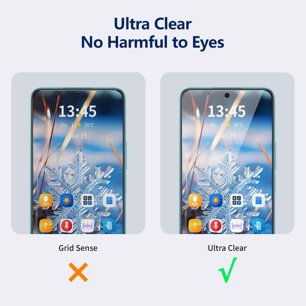 ENKAY HAT PRINCE 5Pcs For Samsung Galaxy F54 5G/M54 5G Screen Protector Silk Printing Anti-peep Film
