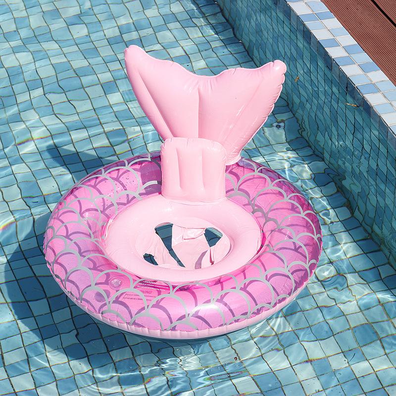 Inflatable Toys Mermaid Tail Children Swimming Ring Summer Outdoor Pool Beach Water Park Inflatable Swimming Floating Seat