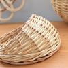 Handmade Rattan and Willow Hanging Basket for Flowers - Blue Pastoral Woven Wall Decor