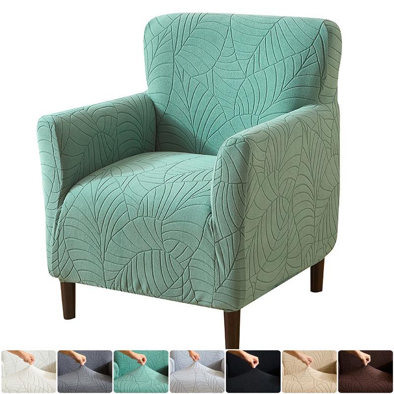 Universal Jacquard Leaf Sofa Chair Cover - New Style