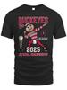 Ohio State Buckeyes 2025 Rose Bowl Champions Men's T-Shirt - Black Cotton, Short