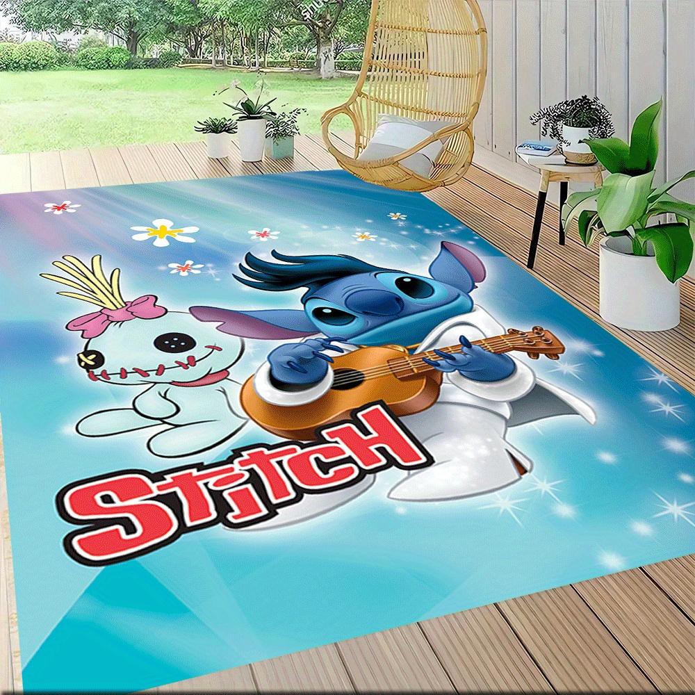 1 Stück Lilo und Stitch-(27)_01-(4)_01 Teppich Läufer, Schlafzimmer und Spielzimmer Langlebig, Fleckenbeständig und Leicht zu Reinigen, Wohnzimmer