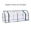 Pflanzen Gewächshaus PVC Metallrahmen 1.2x0.6x0.5m Mini Pflanzenhaus für Garten Topfpflanze