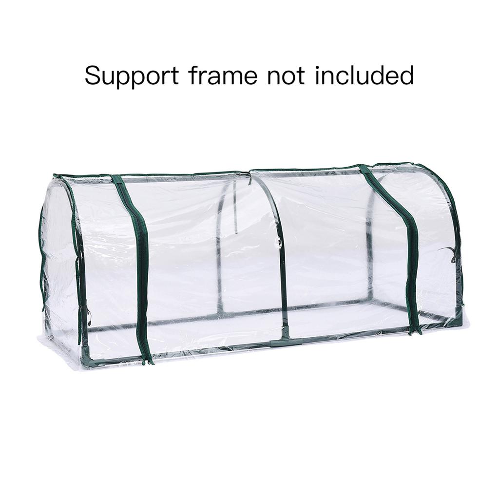 Pflanzen Gewächshaus PVC Metallrahmen 1.2x0.6x0.5m Mini Pflanzenhaus für Garten Topfpflanze