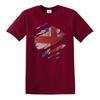 Ripped Union Jack Flag Tshirt Funny T Shirt Country British Retro Fashion Sport