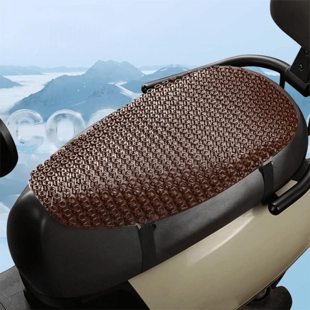 Sunscreen Breathable Mesh Seat Cover Heat Insulation Electric Bike Seat Pad Summer Cooling