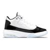 Jordan Max Aura 2 Synthetic Leather Abrasion Resistant Mid top Children's Basketball Shoes White Black Blue CN8094-102