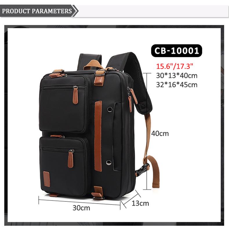 Mångsidig Canvasryggsäck för Män med Hög Kapacitet