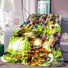 Coperta Stampata Anime Dragon Ball Calda Confortevole Coperta in Flanella per Camere da Letto, Divani, Letti, Sedie, Picnic, Viaggi-LXR14