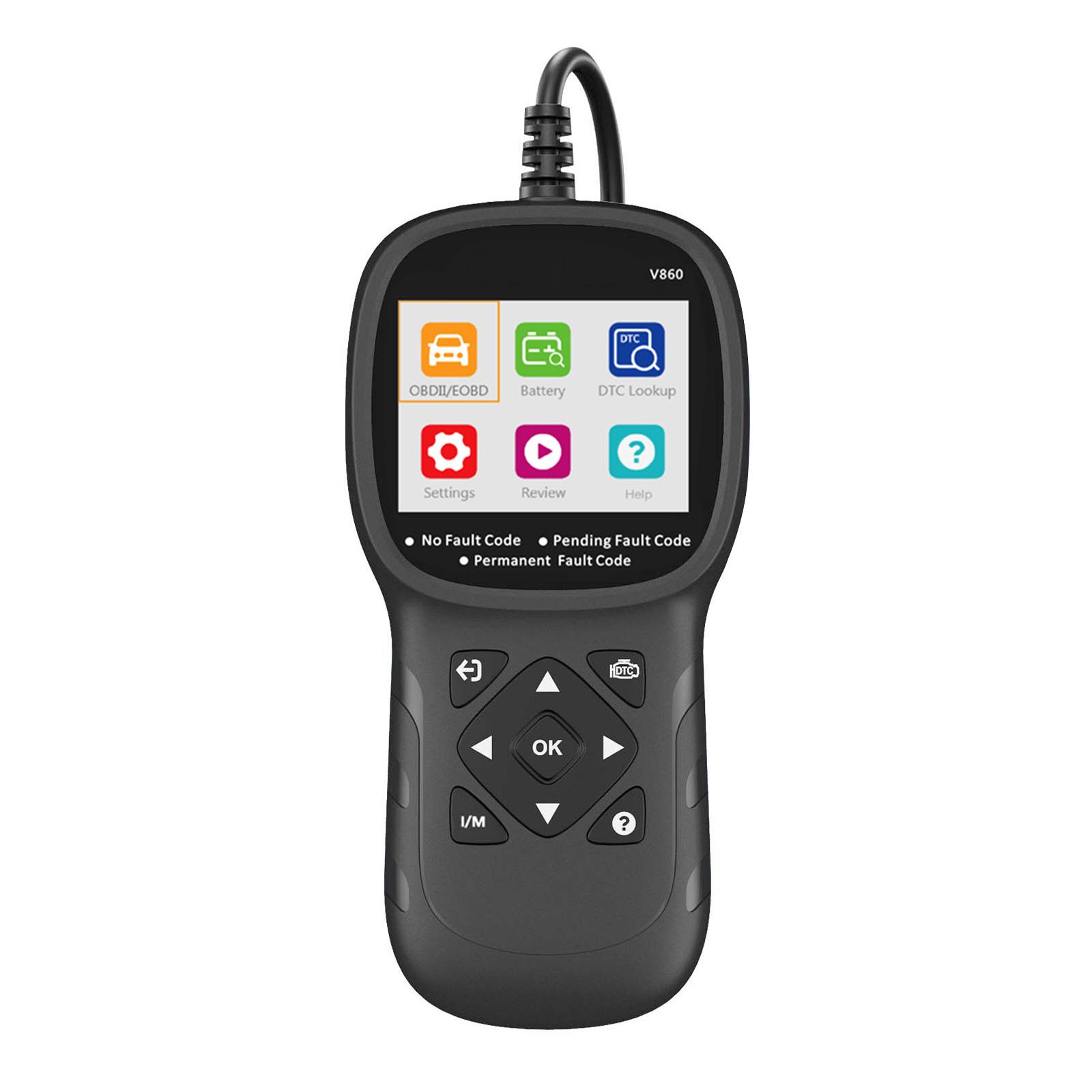 

Comprehensive OBD2 Engine Diagnostic Device Battery electric Check Emission Readiness Test Device for Light Trucks SUVs 1