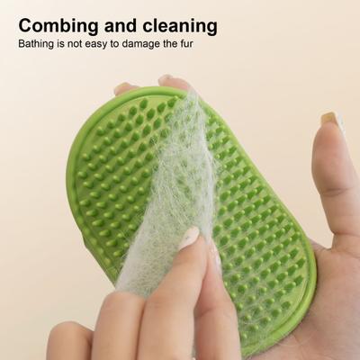 Cat Face Scratcher Brush Wall Corner Self-Cleaning Glove Massage Tool Cat Gentle Silicone Comb Teeth Easy To Install Cat Hair Removal for Kitten