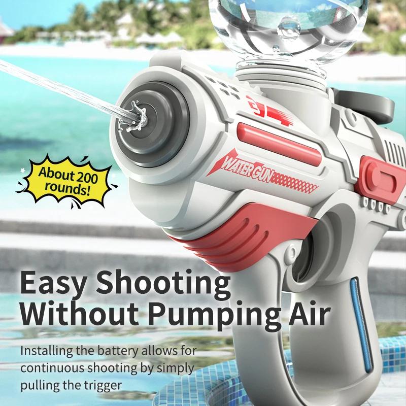 Latest Electric Water Gun Kids' Automatic Beach  Watergun Plaything Powerful Outdoor Summer Swimming Pool Fun Water Blaster Toys