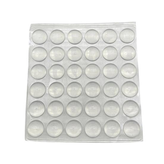 36/40/64/100 Peças Adesivos de Teclado de Silicone para Unhas Longas Transparentes Adesivo para Digitação para Nail Art Mulheres Teclado Elevado Bolhas Capas para Teclado de Laptop PC