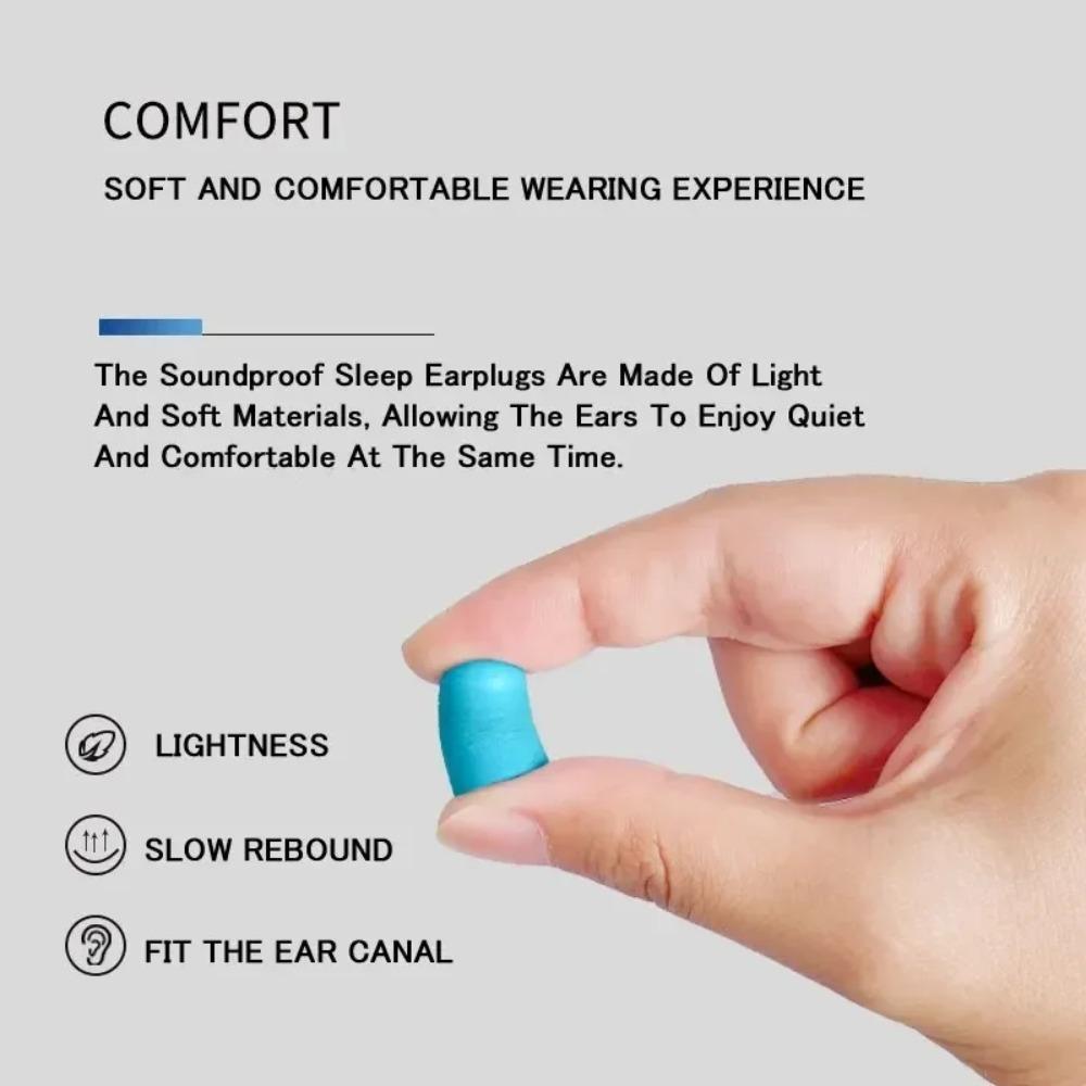 11pcs Earplugs Noise Reduction Protection Sound Insulation Foam Soft Sleep Elimination Scratch Proof Earplugs Sleep Earplugs