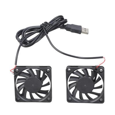 High Performances Double DC5V 0.2A Cooling Fan For Electronics 60x60x10mm USB Powered Quiet Operation PC Cooling