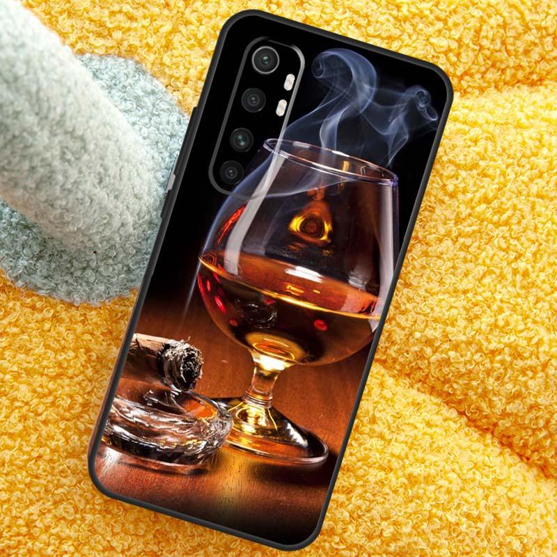 Cigar Whiskey Ice Drink Case For Xiaomi 15T 14T 13T 14 15 Ultra 17 Pro Max Cover For POCO F8 F7 F5 F6 X5 X6 X7 Pro