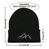 Winter Beanie Hats for Men Women Mountain Style Knit Cuffed Beanie Skull Cap Outdoor Daily Wear