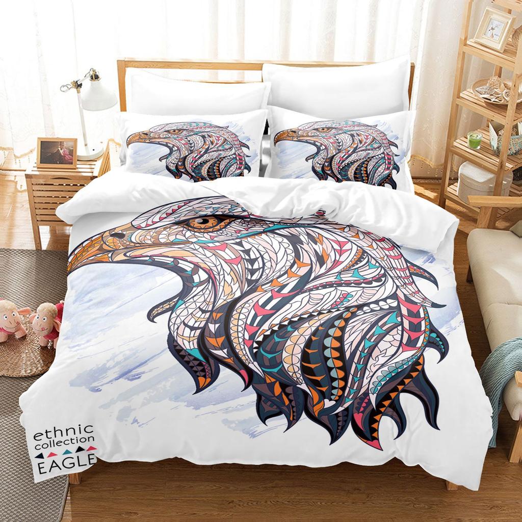 Animal Digital Printing Three-Piece Home Textile Bed Sheet Kit 3D Three-Dimensional 90G Grinding Four-Piece Set