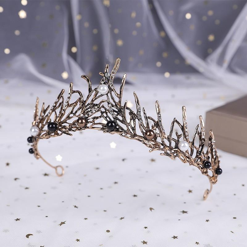 

New Baroque Retro Crown Tiara Bride Wedding Dress Accessories Princess Birthday Crown Girl