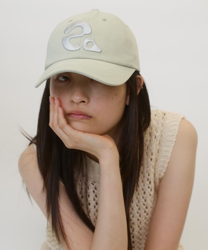 Haisan Big Symbol Baseball Cap Cream Mint