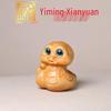 Cypress Wood Chubby Snake Ornament - Zodiac Snake Handheld Decoration