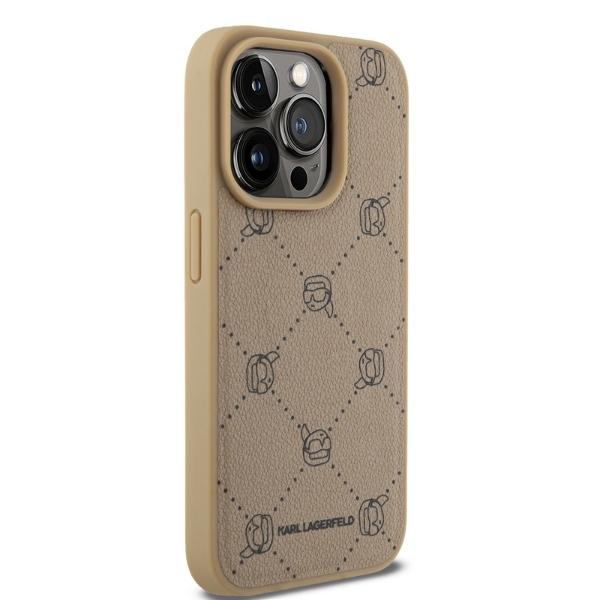Karl Lagerfeld Klhmp15Lpgkhphe Iphone 15 Pro 6.1 Beżowy/Beige Magsafe Karl Head