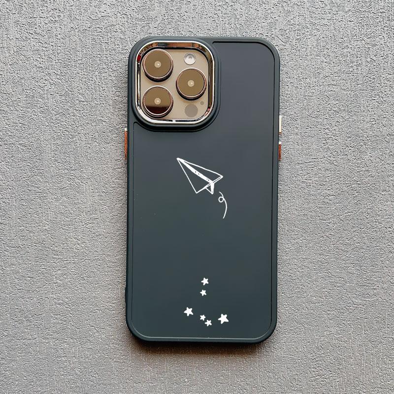 

Aircraft Airplane Heart Lovers Cat Phone Case For Apple iPhone XR XS 7 8 SE2 13 12 15 11 14 16 Pro Max Plus Soft Silicone Cover iphone11