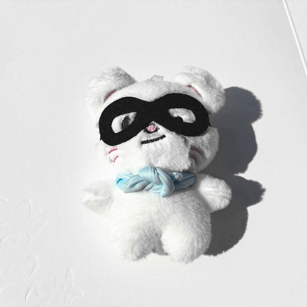 Straykids Пилот5 Брелок Плюшевая игрушка Милый дизайн обезьяны Серый волк Очки Брелок Cat