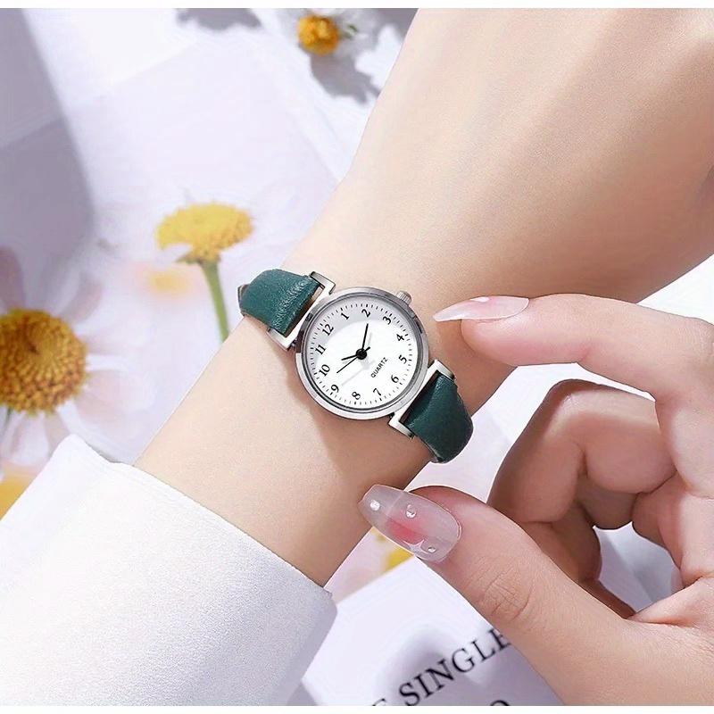 Quartz Watchesfor Women Ladies Small Dial Casual Watch Leather Wristwatch