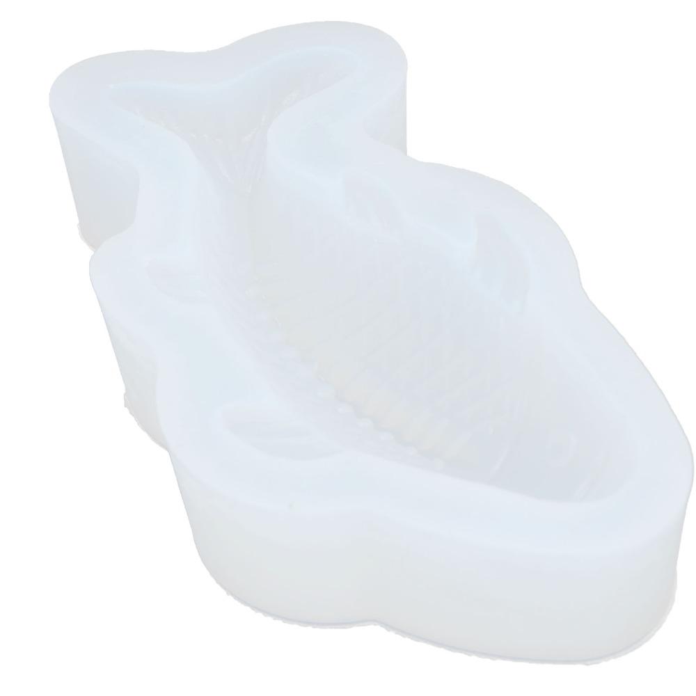Waffle Mold Silicone Fish Silicone Mold Fish Reusable Chocolate Mould White 3.7 x 16cm Silicone Koi Fish Mold Cake Decorating