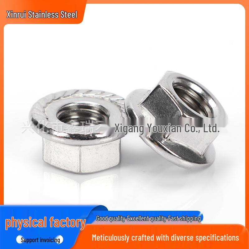 Anti-Slip Hexagonal Flange Nut Cap with Complete Specifications