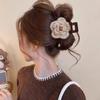 2025 Elegant Wool Flower Claw Clip - Large Winter Hair Accessory