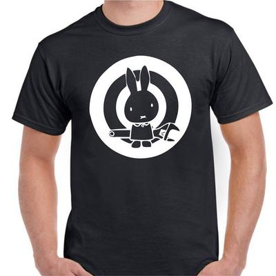 Industrial Workers of the World Strike Anti Fascist Union IWW T Shirt Tee Bunny
