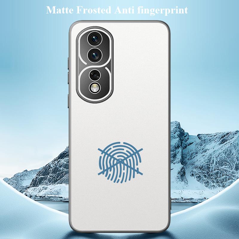 For Honor 200 100 90 80 70 60 50 Pro Plus SE GT Metal lens all inclusive Protector Back Plating PC Matte Frosted Anti fingerprint Cover Case Shell