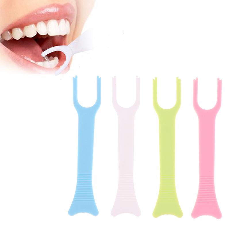 1Pc Dental Floss Holder Aid Oral Hygiene Toothpicks Holder For Teeth Care Interdental Teeth Cleaning Tools
