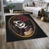 Gothic Female Skull Horror Dead Girl Floor Mat 3D
