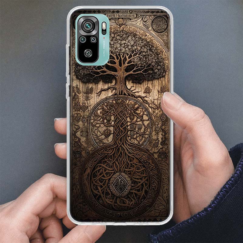 Tree of Life Space Phone Case For Xiaomi Redmi Note 14 13 12S 12 10 10S 11 Pro Plus 11S 11E 11T 9 9S Soft Silicone Shell