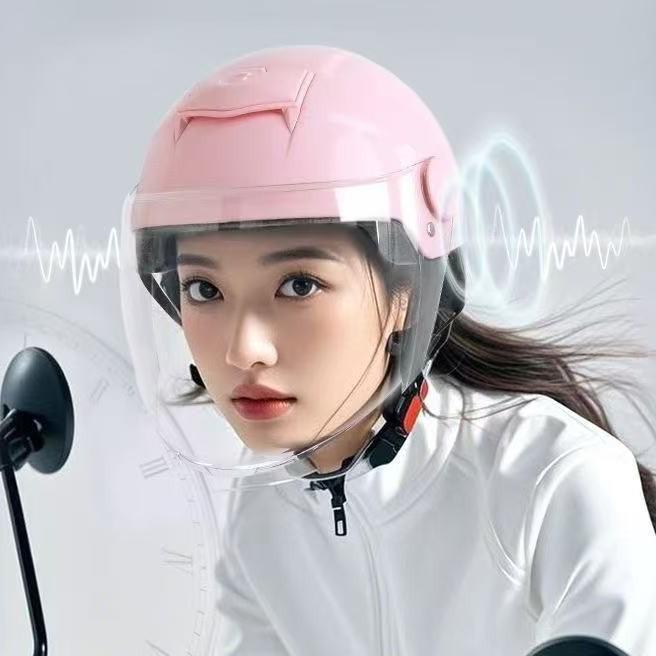 Sunscreen Electric Vehicle Men and Women Double Mirror Helmet Four Seasons Universal Battery Motorcycle Hat