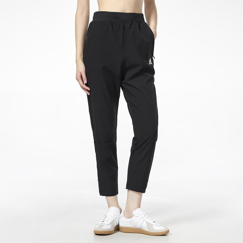 Adidas Mh 3S Lt Wv Pant Casual Solid Woven Sports Long Pants Women Pants Black HM7078