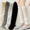 Y2k Girls Ruffles Knee Socks Lolita Long Socks Women Leg Warmers Stockings Thin Breathable Foot Cover Arm Sleeves Sun Protection