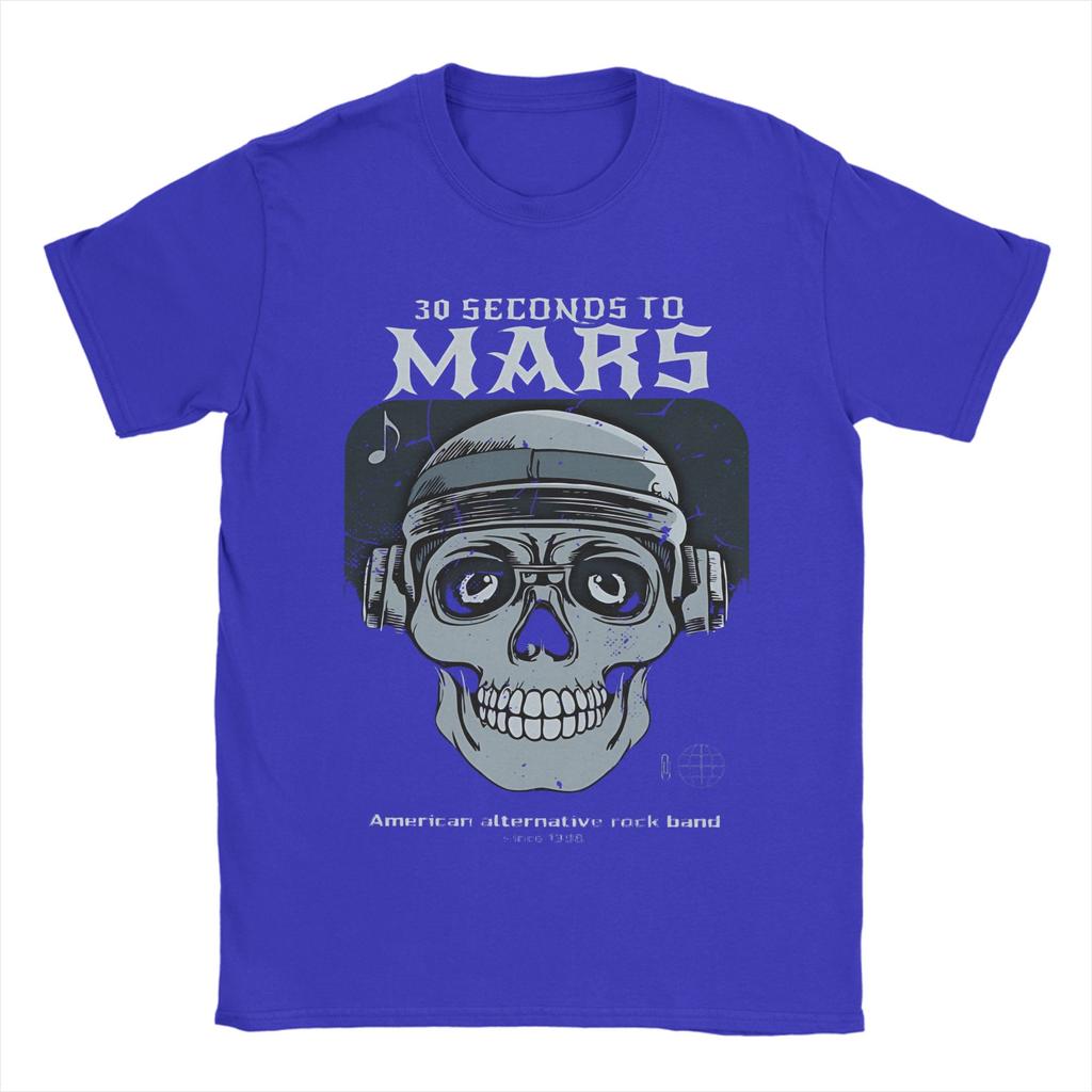 THIRTY SECONDS TO MARS Music Band TShirts Unisex Unisex Fashion Pure Cotton Tees Round Neck Short Sleeve T Shirts